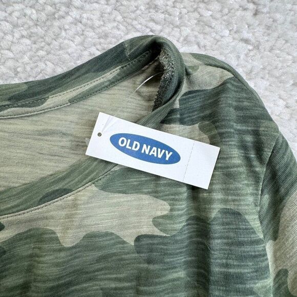 Old Navy Everywhere Green Camo Short Sleeve Slub T-Shirt Large NEW - Picture 6 of 10